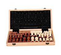 kesurpae Travel Case Wooden Chess Checkers Set Crafted Wood Making Attractive And Developing Strategy Libraries 2 In 1 Board Games Travel Case Beginner Chess Set