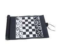 kesurpae Travel Gift Classic Chess Game Set With 32 Chess Pieces And Compact Foldable Game Lovers Designed PU Leather Set With 32 Black And White Pieces. Foldable Board Size Is 35.5x24.5cm But