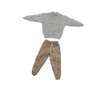 kesurpae Trendy 16 Scale Sweatshirts Handmade Doll Clothes Set Upgrading Dresses for 16 Scale Male Action Figures 12inch Action Figure Clothing Miniature Clothing