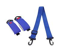kesurpae Universal Ski Straps Ski Carrier Strap Adjustable Boot Straps Snowboard Shoulder Strap Winter Accessories Snowboard Shoulder Adjustable Skiing Gear, Blue, 66-120cm