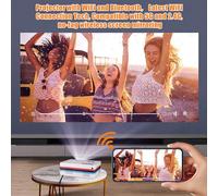 kesurpae Versatile Mini Android Projector With WiFi And Bluetooth For Outdoor Convenient ABS 5G Native 1080P Projector Innovative