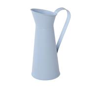 kesurpae Vintage Farmhouse Milk Jug Vase Rustic Flower Arrangement Iron Galvanised Metal Flower Vase White Vases For Flowers, E