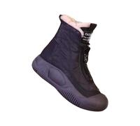 kesurpae Waterproof Womens Footwear Autumn Winter Shoes Combine Comfort Style While Navigating Winter Terrain These Womens Snow Boots Are Made Of PU Leather, Black, EU 40