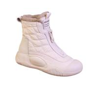 kesurpae Waterproof Womens Footwear Autumn Winter Shoes Combine Comfort Style While Navigating Winter Terrain These Womens Snow Boots Are Made Of PU Leather, Beige, EU 37