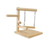 kesurpae Wood Birds Cage Toys Lightweight Playgrounds Eco Friendly Chewing And Foot Conditioning Rough Surfaces To Bird Comfortable Controlled Grip Conditions And Massages Bird Feet, Style B