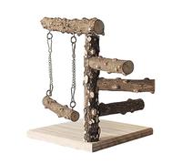 kesurpae Wood Birds Cage Toys Lightweight Playgrounds Eco Friendly Chewing And Foot Conditioning Rough Surfaces To Bird Comfortable Controlled Grip Conditions And Massages Bird Feet, Style A