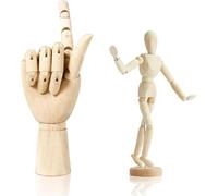 kesurpae Wooden Mannequin Posable Figure Drawing Model for Artists | Art Mannequin Features All Flexible Joints Enabling To Various Positions Easily