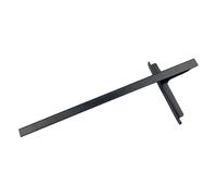 kesurpae Woodworking Carpentry Tools Accessories Professionals Seeking Reliable and Efficient Saw Guide Fencing Solutions Metal Fence Edge Guide Tool Part Cordless Saw, Black, 10x25cm