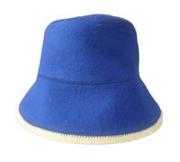 kesurpae Wool Felt Sauna Hat Anti Heat for Optimal Comfort While Enjoying Relaxation in Sauna Light Allows to Wear Without Noticing Have Something On Head Whilst. MATERIALMade of, Blue