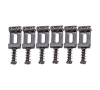 kesurpae Zinc Alloy Electric Guitar Saddles Hardtail Screws Set Features Compensated Saddles With Top Loading Style Extremely Durable Finish Zinc Alloy Bridge