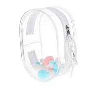 kesurpae Zipper Closure Doll Storage Organizer With Keychain Feature Collectors To Show Off Favorite Dolls Or Action Figures Small Doll Storage Bags Action Figure Display Bag , White , M/L