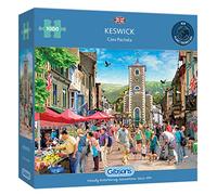 Keswick | 1000 Piece Jigsaw Puzzle | Lake District Puzzle | Sustainable Jigsaw Puzzle for Adults | Premium 100% Recycled Board | Great Gift for Adults | Gibsons Games