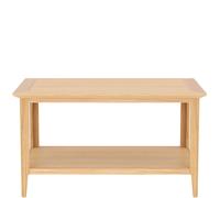 Keswick Oak Coffee Table With Shelf Rest Relax Beige One Size