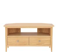 Keswick Oak Corner TV Unit Rest Relax Beige One Size