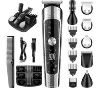 Keswo Hair Clipper for Men - Professional Cordless Hair Trimmers for Home Haircutting, Rechargeable Electric Barber Grooming Kit with Precision Blades, Hair Clippers with Guide Combs (#A)