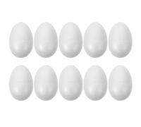 KESYOO 10pcs White Foam Easter Eggs, DIY Solid Craft Foam Eggs for Kids Festival Decoration 4 Inch
