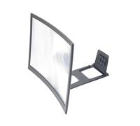 KESYOO 12 Inch 3D Screen Magnifier for Phone, Curved Screen Amplifier for Smartphones, Black Acrylic Stand for Home and Office Use.