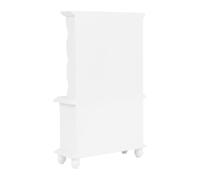 KESYOO 12 Miniature Dollhouse Wooden Cabinet White Triple-layer Display Shelf with 4 Drawers, Mini House Furniture Suitable for Dollhouse Decoration and Collection