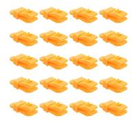 KESYOO 20pcs Awning Tarp Clips - Heavy Duty Shark Tent Fasteners - Bungee Cord Holder for RV Caravan Boat Outdoor Shade Camping Accessory Kit Yellow