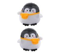 KESYOO 2pcs Adorable Penguin Coin Purse Set, Cartoon Black Change Storage Bags for Birthday, Compact Soft Wallets for Everyday Use and Travel