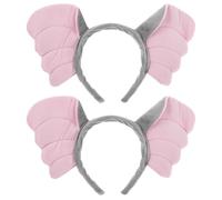 KESYOO 2pcs Cartoon Elephant Ears Headband, Soft Wire Animal Cosplay Hair Accessories for and Women, Party and Halloween Costume Headwear
