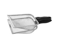 KESYOO 2pcs Cat Litter Scoop with 2mm Mesh Sifter, Metal Poop Shovel for Kitten and Cat Accessories, Black Handle Deep Sifting Shovel for Litter Box Cleaning and Waste Removal