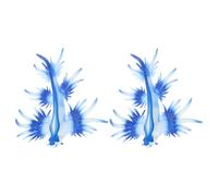 KESYOO 2pcs Lifelike Plastic Sea Slug Figures - Simulated Marine Animals Desktop Decoration - Miniature Ocean Animal Models for Shelf, Tabletop, and Educational Play