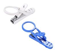 KESYOO 2Pcs Nail Clippers for Hamsters and Hedgehogs with Stable Grip and Magnifying Glass, Acrylic Pet Nail Clipper Kit for Small Animal Grooming