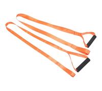 KESYOO 2Pcs Nylon Deer Drag Straps with Orange Herringbone Webbing 25Mm 38Mm Wide, 150Cm Long Heavy Duty Outdoor Hunting Rope for Deer Carrying and Game Handling