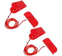 KESYOO 2Pcs Treadmill Safety Magnet Key Replacement with D-Shaped Clip 60X23.4Mm for Emergency Compatible with Home Running Machines Fitness Accessories