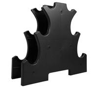 KESYOO 3 Tier Plastic Dumbbell Rack Compact Small Rack for Hand Weights Non-Slip Design and Rounded Corners for Gym Home