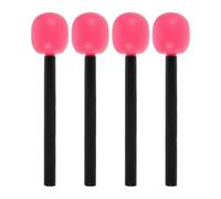KESYOO 4 Pcs Fake Microphone Toy Plastic Microphone for Dance Party Stage Accessory for Cosplay and Events