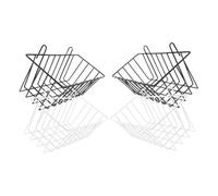 KESYOO 4pcs Rabbit Hay Feeder Metal Rack Holder for Small Animals Guinea Pigs Bunnies Chinchillas Hutch Hay Rack Hanging Dispenser in White and Black