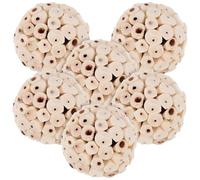 KESYOO 6Pcs Natural Edible Soft Chew Balls for Parrots, Rabbits, Hamsters, and Guinea Pigs - Foraging Set for Small Pets’ Chewing and Biting Activities