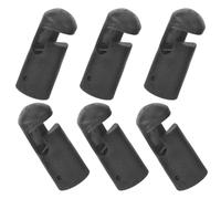 KESYOO 6pcs Universal Black Trampoline Pole Covers Replacement Caps Plastic Protective Parts for Mini Trampoline Legs and Enclosure Poles Safety Replacement