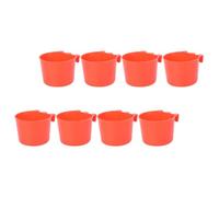 KESYOO 8pcs Bird Cage Feeding Bowls with Clamp, Hanging Bird and Rabbit Water Food Cups, Small Animal Feeder Bowls 8.3x8.3x6cm for Parrot, Budgie, Ferret Cage Use