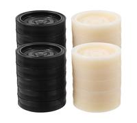 KESYOO ABS Plastic Chess and Checkers Pieces 24 Units 12 Black and 12 White Applicable Accessories for Compact and Lightweight Board Games for Indoor and Travel Use