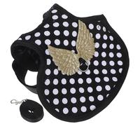 KESYOO Adjustable Chicken and Duck Harness and Leash Black Dot Vest Size M Poultry Clothes for Outdoor Activities