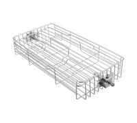 KESYOO Adjustable Rotisserie Grill Basket 360° Rotating Stainless Steel Barbecue Cage Large Size for Fish, Chicken Wings, and Meat, Suitable for Outdoor Camping and Family Bbq