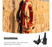 KESYOO Air Pump Adapter Nozzles for Inflatables Air Mattress Replacement Nozzle Set Plastic Blow up Bed Pump for Outdoor Camping and Travel Use