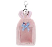 KESYOO Card Pack Cute Badge Holder Photocard Holder Plush Bunny Design for Outdoor Activities and Everyday Use as Photo Case Keychain and Korean Style Card Cover