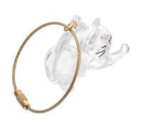 KESYOO Cat Hair Storage Box Memorial Keepsake Pet Fur Hair Keychain for Collecting Cat Remembrance