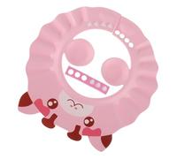 KESYOO Child Hair Wash Protector, Adjustable Shower Cap Ear, Pink Eva Cap for Bath and Shampoo in Small Babies