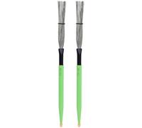 KESYOO Drum Brushes Double Head Maple Wood Carbon Steel Wire Percussion Brush Percussion Instrument Accessories Green Color 1 Pair Suitable