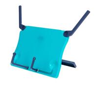 KESYOO Foldable Blue Abs Stand, Compact Book and Tablet Stand, Multifunctional Portable Shelf for Reading and Music Sheet Music on Desktop