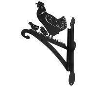 KESYOO Iron Hanging Basket Hook for Balcony, Chicken Design Wall Hanger, Heavy Duty Plant Holder and Bird Feeders, Suitable for Outdoor Garden and