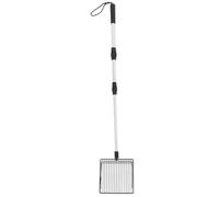 KESYOO Long Handled Reusable Cat Litter Scoop with Sifter for Tofu Clay Sand and Chicken Coop, Heavy Duty Three-section Handle Poop Shovel for Efficient Litter Cleaning