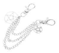 KESYOO Metal Alloy Shoe Chain Five Pointed Star Ornament Unisex Shoe Accessory Shoe Laces Decoration Modern Style White K Suitable for