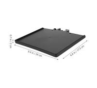 KESYOO Mic Stand Tray 2pcs, Adjustable Clip-On ABS Tray Extra Space for Accessories, for Stage Performances, Karaoke, and Shooting