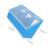 KESYOO Multi-Functional Pigeon Feed Box with Lid and Three-Hole Design Hanging Bird Feeder for Pigeons Parrots Small Birds Sturdy Plastic 9.8X5.5X3.5 Inch Accessories